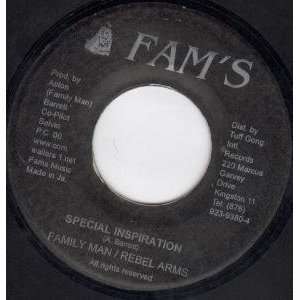   INCH (7 VINYL 45) JAMAICA FAMS FAMILY MAN/REBEL ARMS Music
