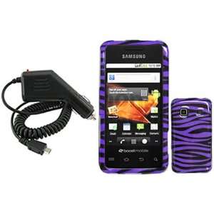  iNcido Brand Samsung Prevail M820 Combo Purple/Black Zebra 