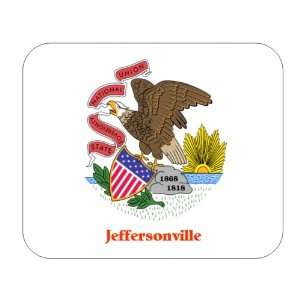  US State Flag   Jeffersonville, Illinois (IL) Mouse Pad 