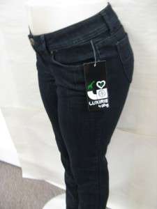 New Luxirie by LRG Junior Sizes Jeans Dark Indigo with Emb Skinny 
