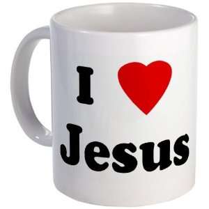  I Love Jesus Humor Mug by CafePress: Kitchen & Dining