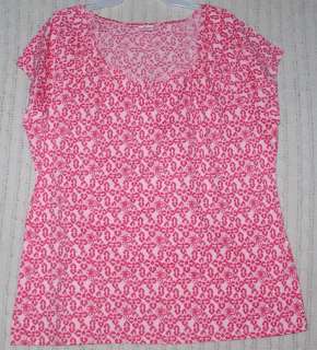 NWT WOMENS PLUS JUST MY SIZE PINK 2X SHIRT/TOP  
