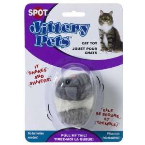  Ethical Plush Jittery Mouse Cat Toy, 3 Inch