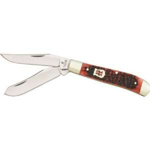 Kissing Crane Knives 6218RD Mini Trapper Pocket Knife with 