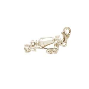 Rembrandt Charms Cement Truck Charm with Lobster Clasp, Gold Plated 