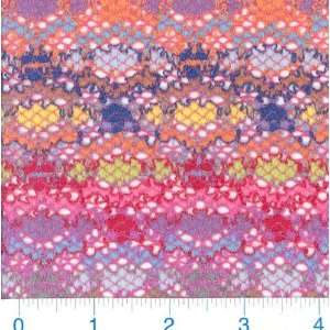   Stretch Lace Multi Bright Fabric By The Yard: Arts, Crafts & Sewing
