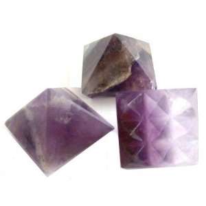   Set of 3 Purple Lemurian Crystal Layout Stones Unique 