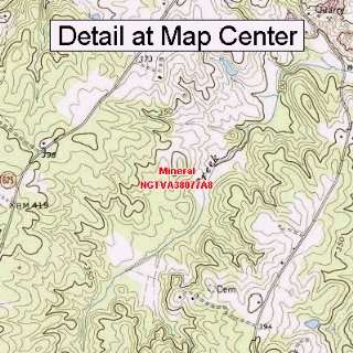  USGS Topographic Quadrangle Map   Mineral, Virginia 