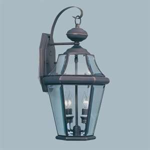  Livex Lighting 2261 07 2 Light Georgetown Large Outdoor Sconce 