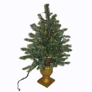  3 Foot Potted Pre Lit Tree: Home & Kitchen