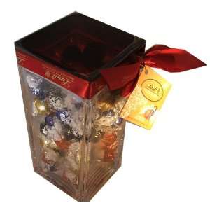 Lindt Lindor Truffles Assorted Container 29.6 Ounce Holiday Gift Vase 