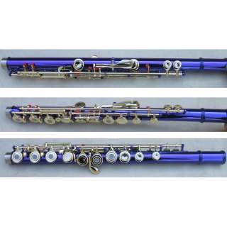 blue 17 Open holes flute Ckey+E Nice Metal gold lacquer  