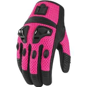  ICON WOMENS JUSTICE MESH GLOVE (XX LARGE) (PINK 