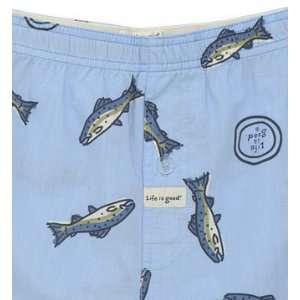 LIFE IS GOOD GOOD CATCH WOVEN BOXERS   MENS:  Sports 