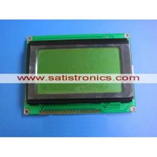 128x64 Graphic LCD Display module Yellow Green backlight 1pcs + 1pcs 