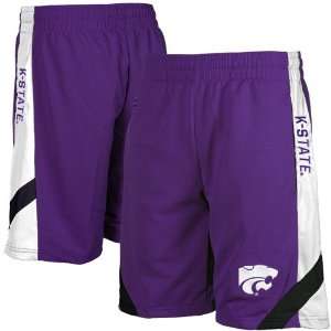  Kansas State Wildcats Purple Rival Basketball Shorts 