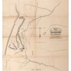  1859 map Gold mines & mining Kansas & Nebraska
