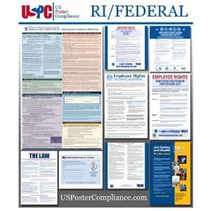  Rhode Island RI and Federal all in one Labor Law Poster 