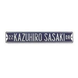  22 Kazuhiro Sasaki Authentic Street Sign: Sports 