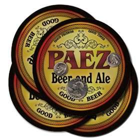  PAEZ Family Name Brand Beer & Ale Coasters Everything 
