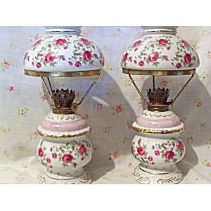  Kerosene lamp pair beautiful
