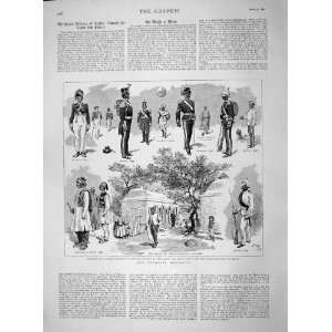   1892 Uniformas Colonial Defences Ceylon Lascar Mufti