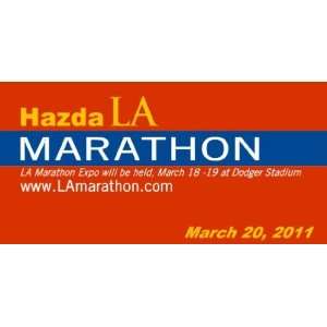  3x6 Vinyl Banner   Los Angeles Marathon 