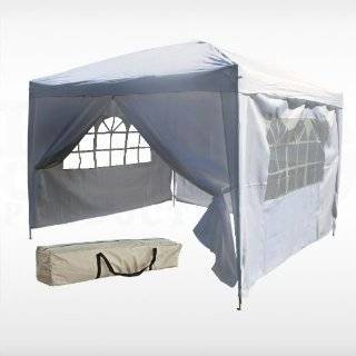  10 X 10 EZ Pop Set Up Canopy Tent Gazebo Includes 4 Sidewalls White