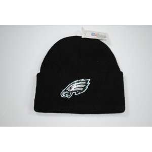   Eagles Cuffed Black Knit Beanie Winter Hat Cap: Everything Else
