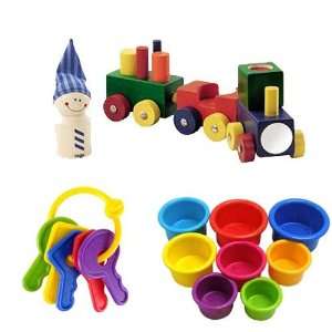 Haba Lokmock Baby Train Plus The First Years First Keys Teether and 