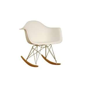  White Plastic Rocking Chair: Home & Kitchen
