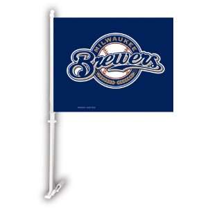  Milwaukee Brewers Two Sided Car Flag: Sports & Outdoors