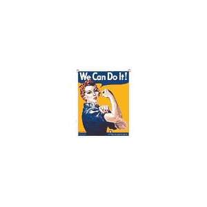  We Can Do It! Nostalgic Tin Sign: Home & Kitchen
