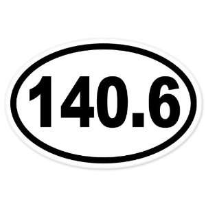  140.6 Ironman Triathlon Run car bumper window sticker 5 x 