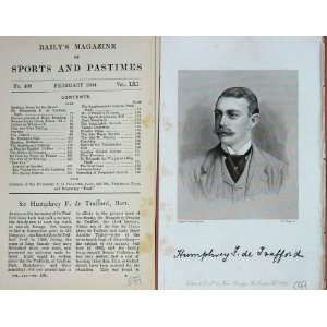  Antique Portrait 1894 Sir Humphrey Trafford Bart