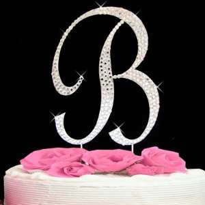   Monogram Wedding Cake Topper by Elegant Bridal: Kitchen & Dining