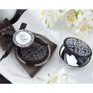  Reflections Elegant Black And White Mirror Compact Wedding 