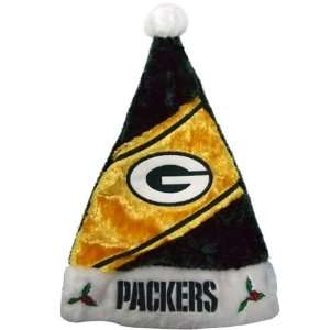   Bay Packers NFL Colorblock Himo Plush Santa Hat: Sports & Outdoors