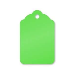   Green Merchandise Tag Merchandise Tag, 1.125 x 1.75