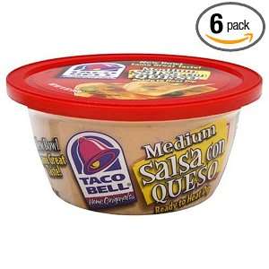 Taco Bell Con Queso Bowl Medium, 13 Ounce Tubs (Pack of 6)  