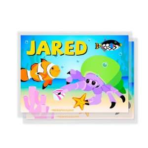 Set of 2 Kids Personalized Refrigerator Magnets Ocean Fish  