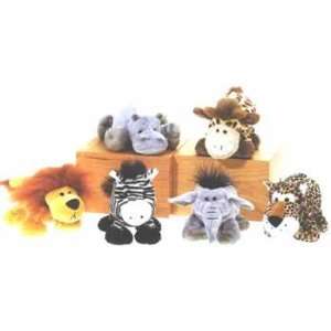 : Jungle Animal Fiesta Toy Beanies   6.5 Tall   Lion, Giraffe, Zebra 