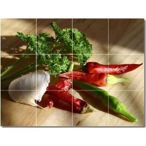 Fruits Vegetables Photo Floor Tile Mural 4  24x32 using (12) 8x8 