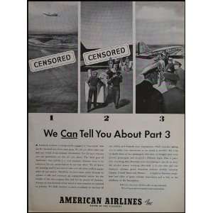   : 1940s American Airlines Inc. Vintage Magazine Ad: Everything Else