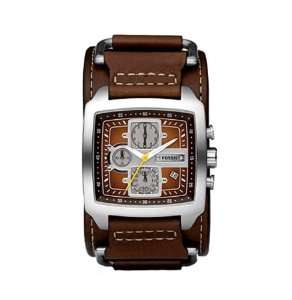   Leather Strap Brown Analog Dial Chronograph Watch Fossil Watches