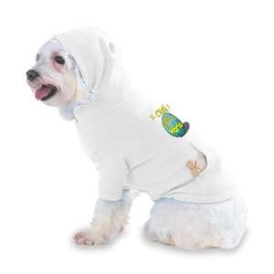 Cash Rocks My World Hooded T Shirt for Dog or Cat X Small (XS) White 