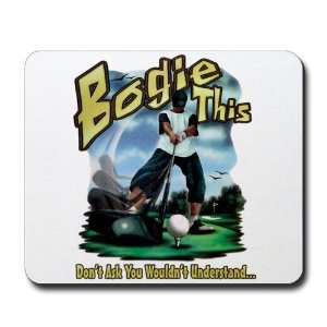    Mousepad (Mouse Pad) Golf Humor Bogie This 