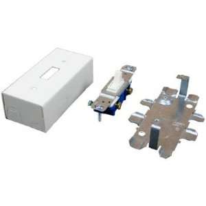  Wiremold V57240 Single Pole Switch & Box With Cover, Ivory 