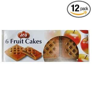 JCQ Discova Apple Fruit Cakes, 10.5 Ounce Boxes (Pack of 12)
