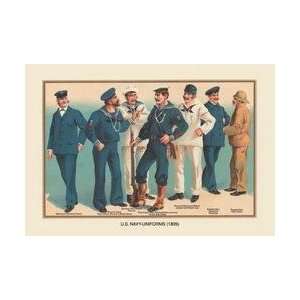  US Navy Uniforms 1899 #2 20x30 poster: Home & Kitchen